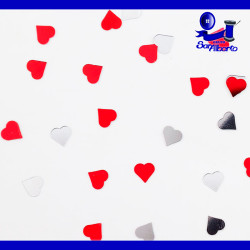 Confeti Corazón Metálico