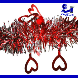 Guirnalda Corazones Mod. 787 07, Rojo, Blanco o Plata