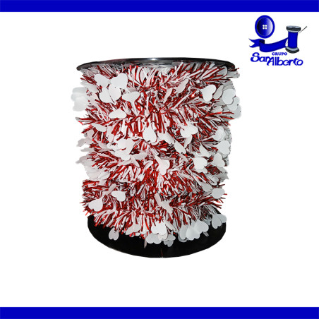 Guirnalda Corazones Blanco/Rojo Mod. 904 0520