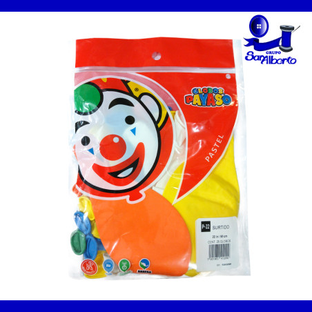 Globos Payaso P-22 Surtido