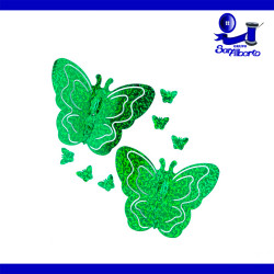 Lentejuela Mariposa Holográfica Calada