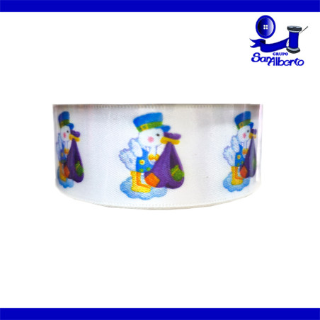 Listón Cigüeña Rosa/Azul T658-05