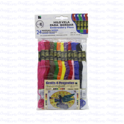 Hilos Vela para Bordar de Algodón Iris 715