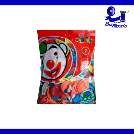 Bolsa de Globos, Colores Surtidos No.7