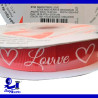 Listón Barrotado Love Rojo/Blanco Mod. 8795-03