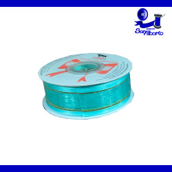 Organza Comex con Orilla Metálica Dorada No. 5