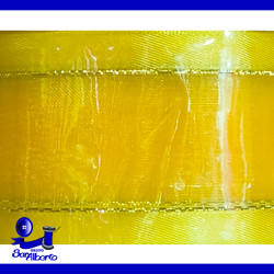 Organza Comex con Orilla Metálica Dorada No. 9