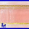 Organza Comex con Orilla Metálica Dorada No. 9