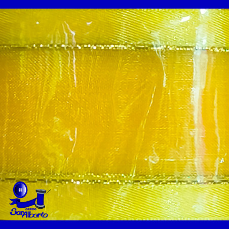 Organza Comex con Orilla Metálica Dorada No. 3